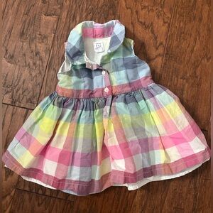 GAP Multicolor Plaid Baby Dress